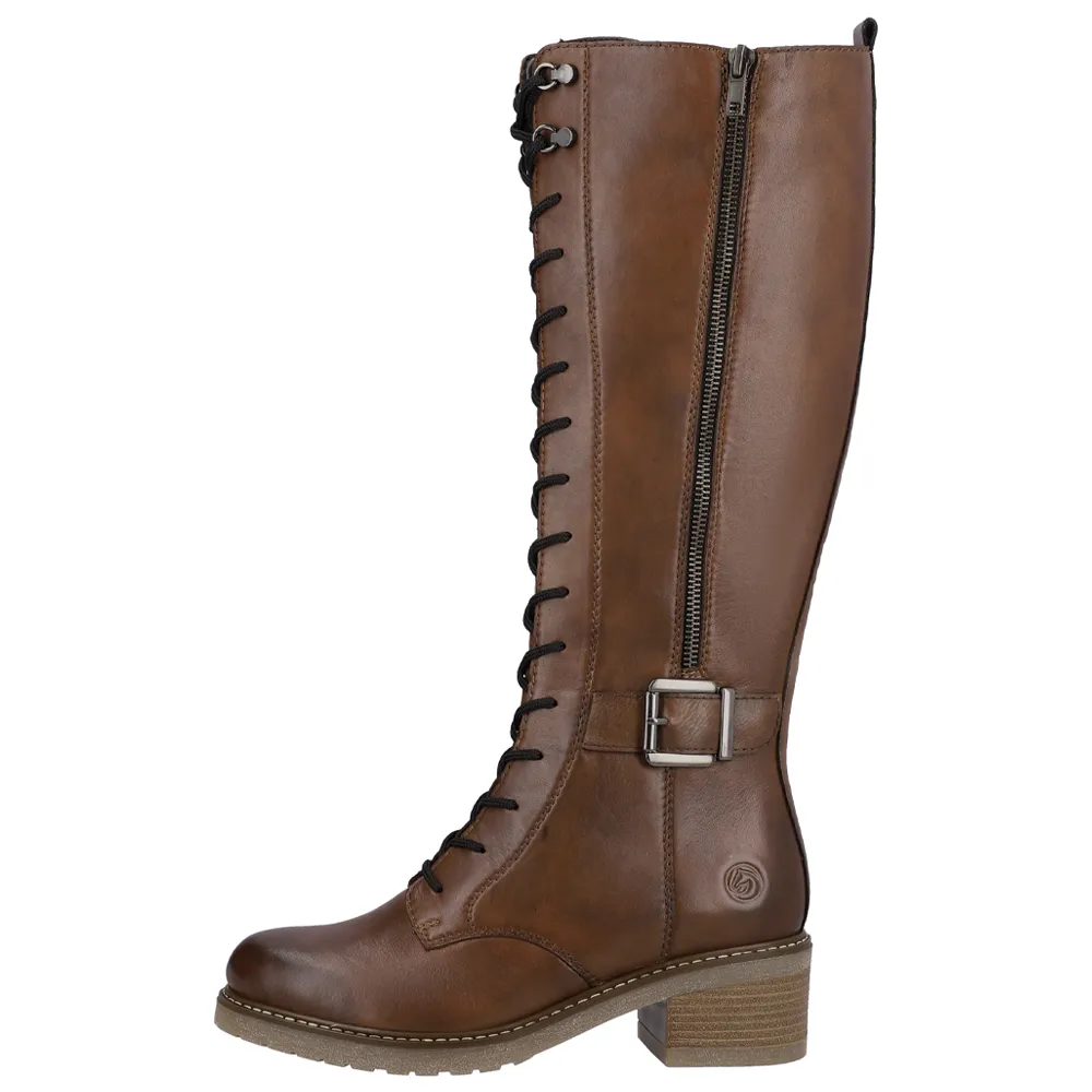 Remonte D1A74-22 Aida Tall Leather Chestnut Boot (Women's)