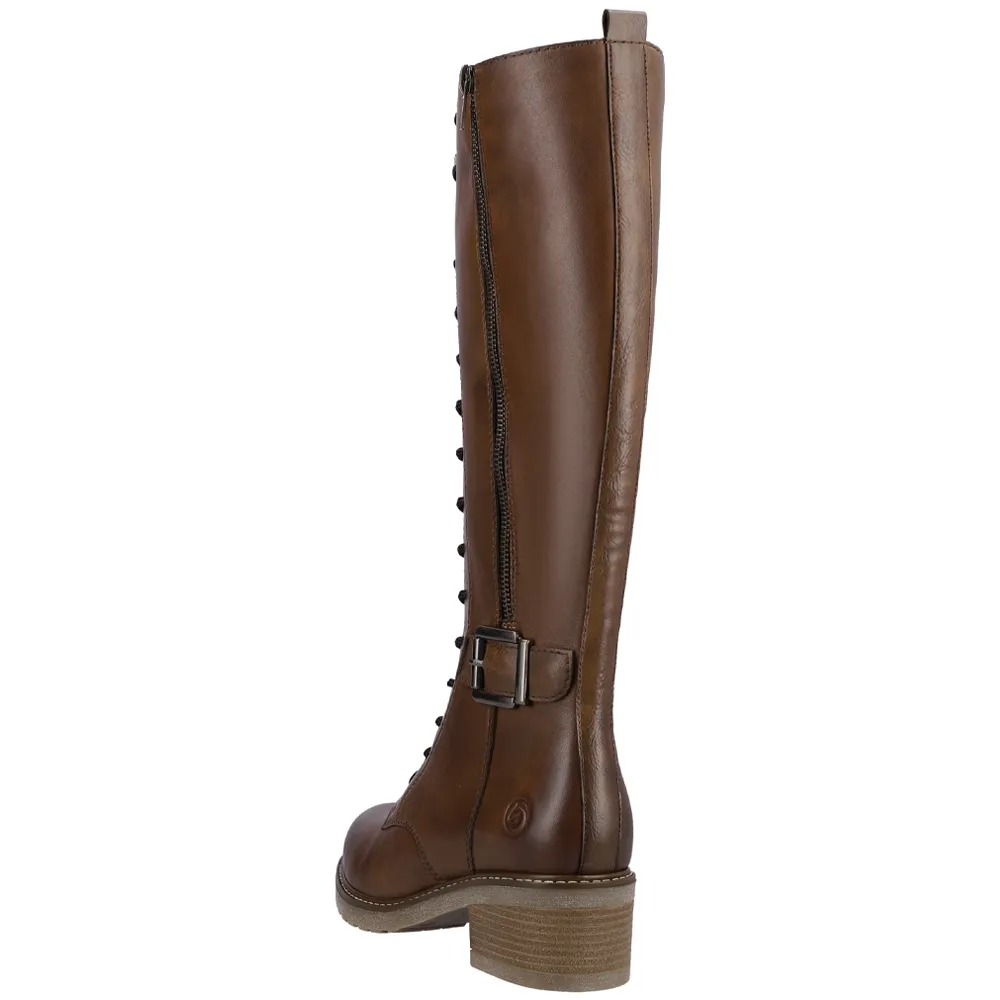 Remonte D1A74-22 Aida Tall Leather Chestnut Boot (Women's)