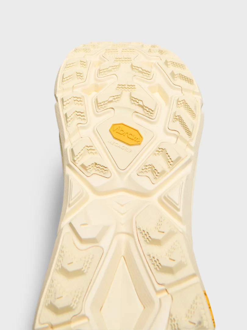 Metallic Leather, Jute, Claim Your Style U Mafate Speed 4 Lite Sneakers in Truffle Salt and Vintage Yellow