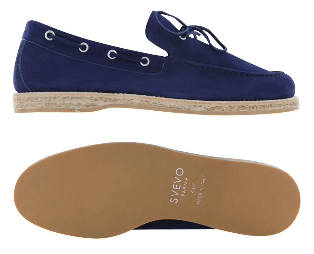 Yellow Beach Tote Svevo Parma Blue Loafers