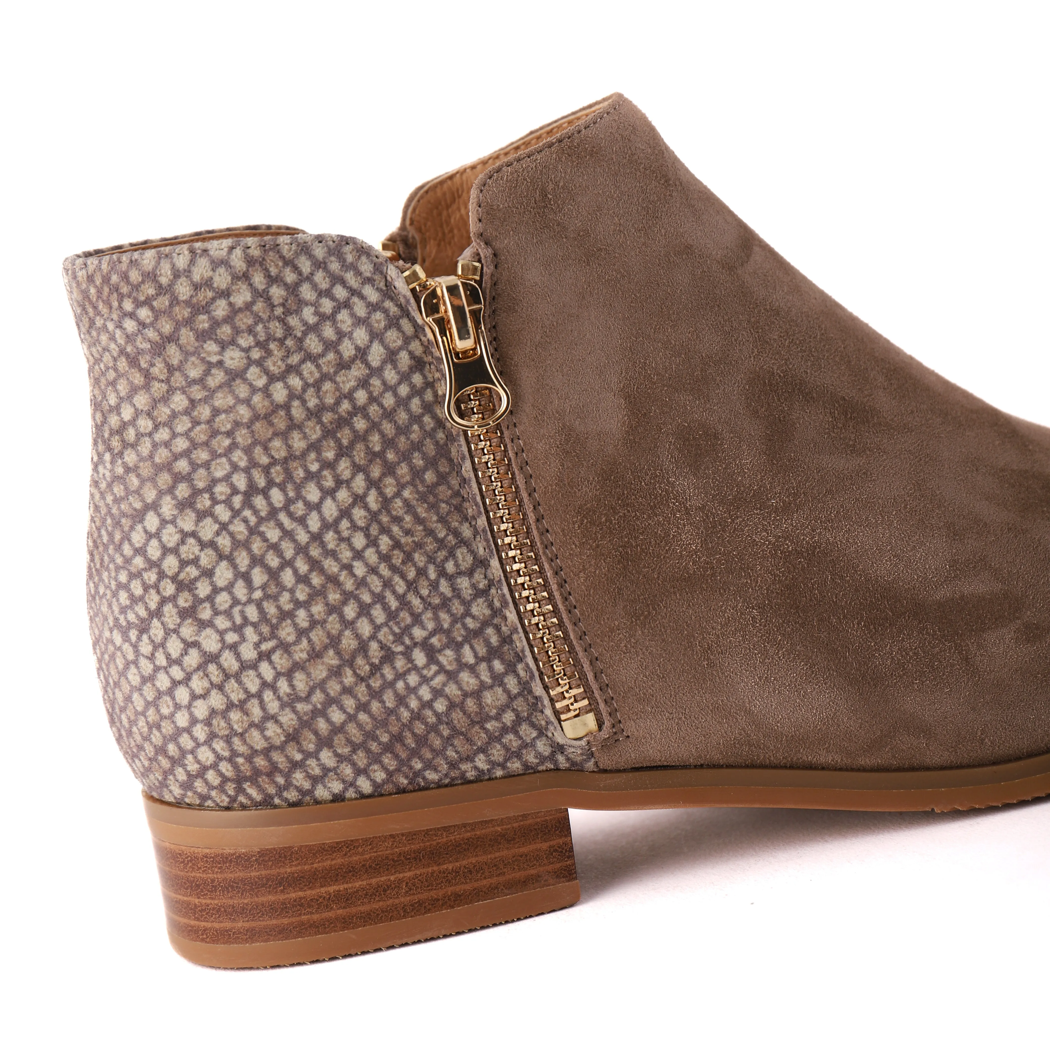 RIVER Taupe Suede/Snake