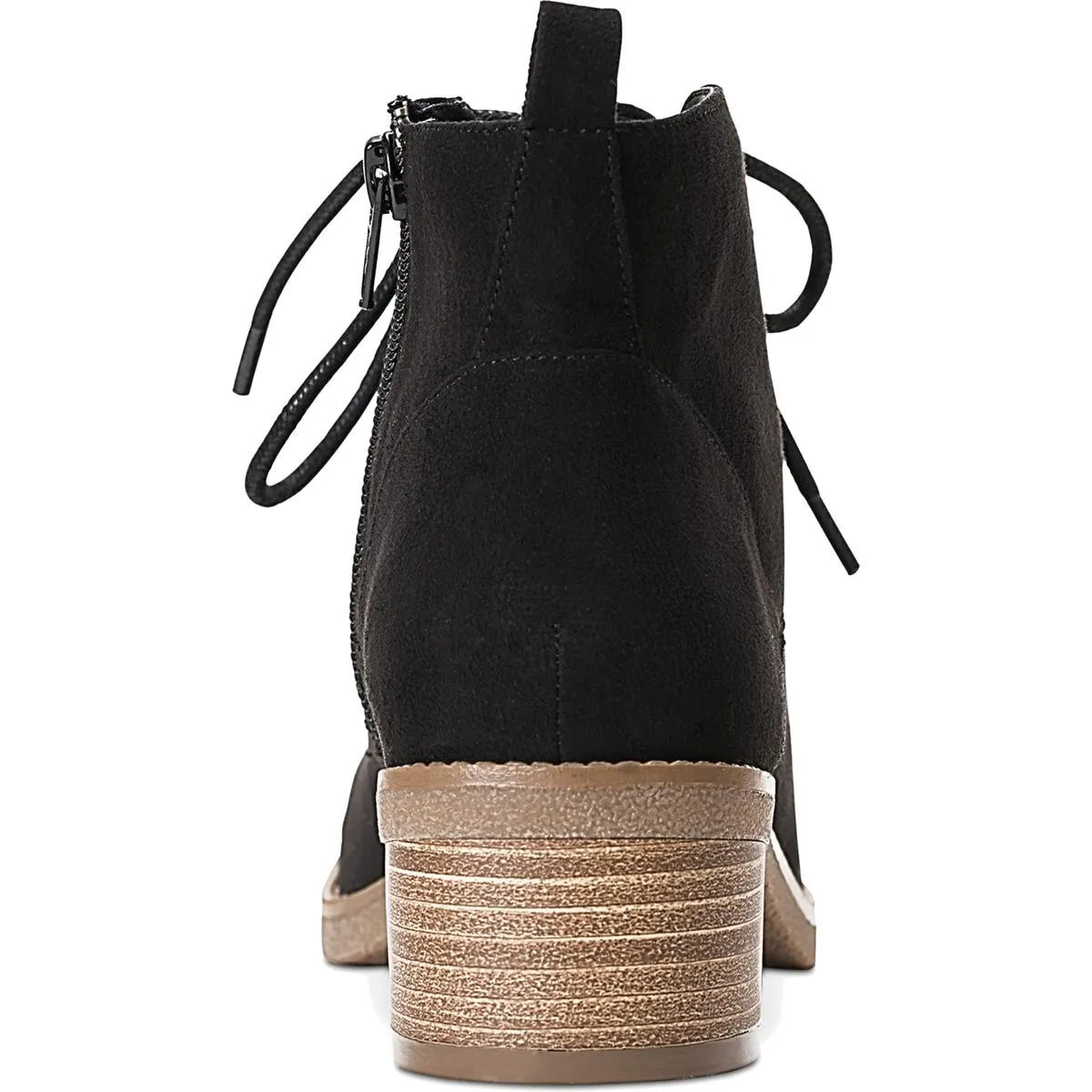Rizio Womens Lace-Up Faux Suede Booties