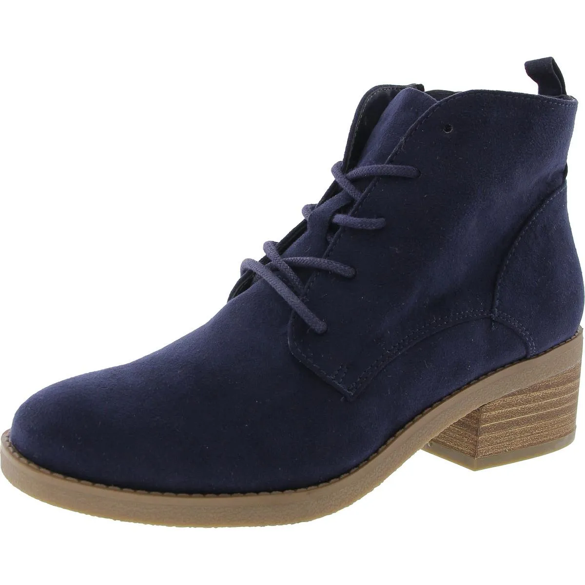 Rizio Womens Lace-Up Faux Suede Booties