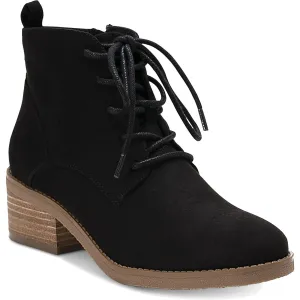 Rizio Womens Lace-Up Faux Suede Booties