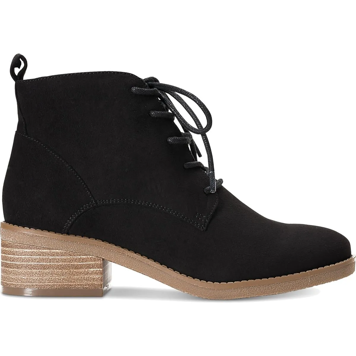 Rizio Womens Lace-Up Faux Suede Booties