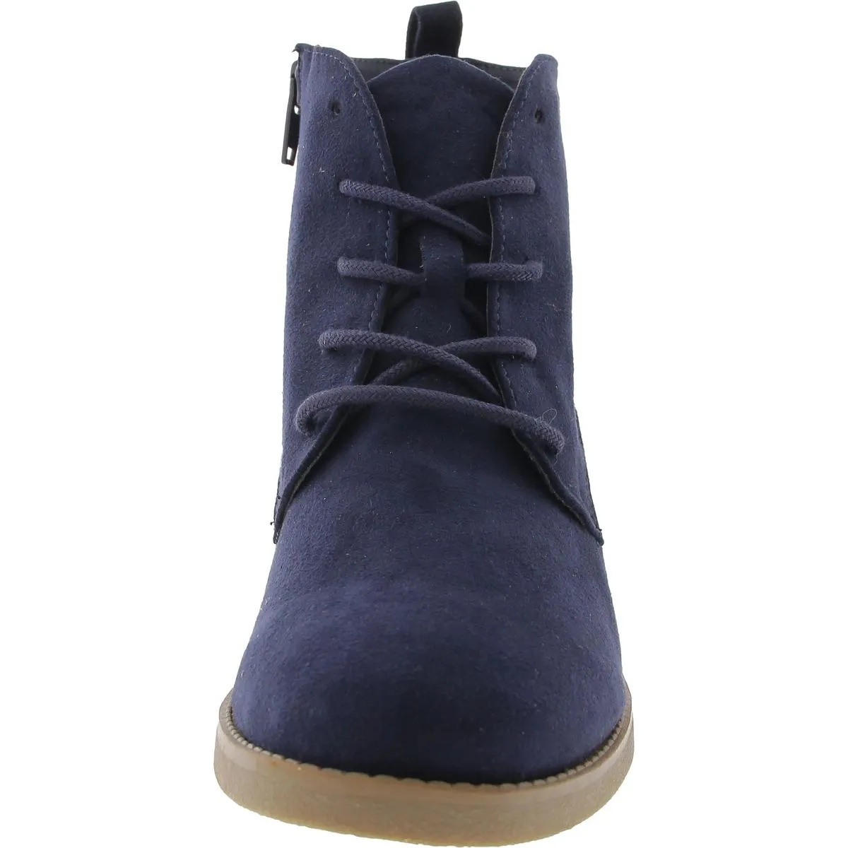 Rizio Womens Lace-Up Faux Suede Booties