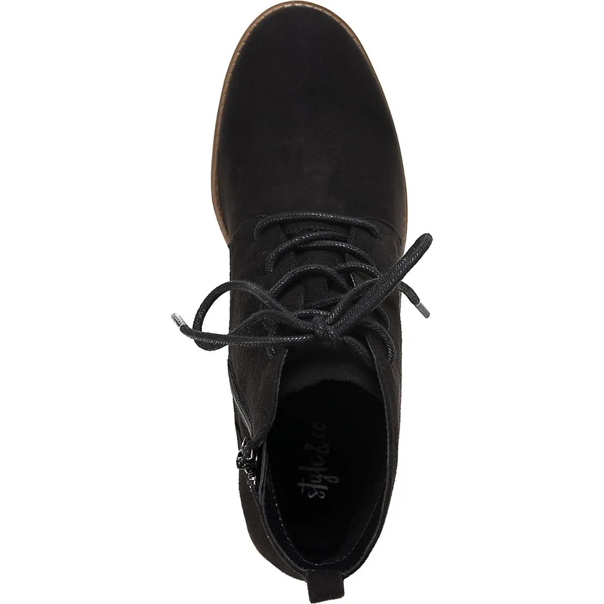 Rizio Womens Lace-Up Faux Suede Booties