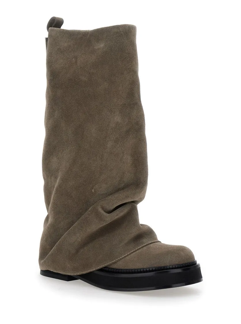 Robin' Combat Boot With Slouchy Silhouette And Sole