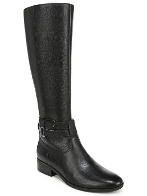 Rory Womens Leather Narrow Calf Knee-High Boots