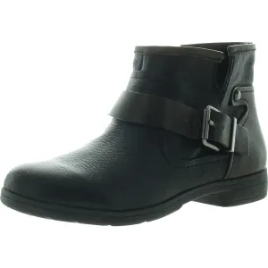 Rough Womens Leather Ankle Booties