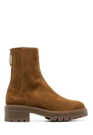 Saint Honore Combat Ankle Boot In Chestnut-EU 35.5 / chestnut