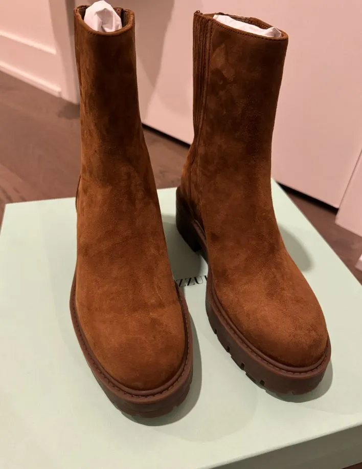 Saint Honore Combat Ankle Boot In Chestnut-EU 35.5 / chestnut
