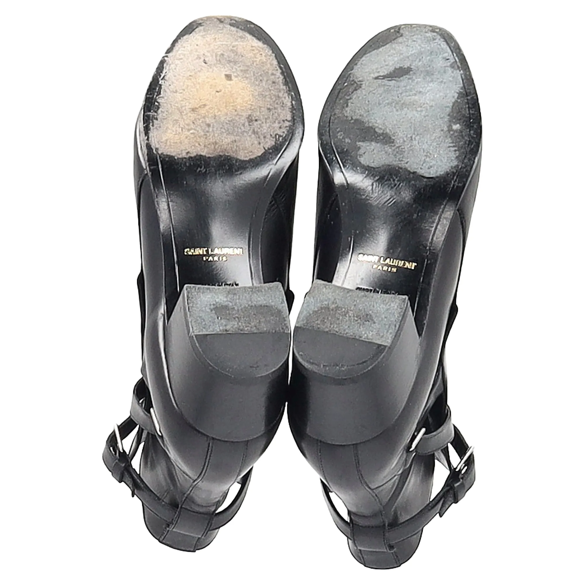 Saint Laurent Blake Ankle Boots In Black Leather