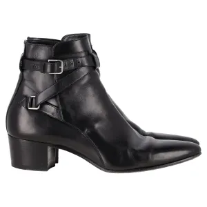 Saint Laurent Blake Ankle Boots In Black Leather