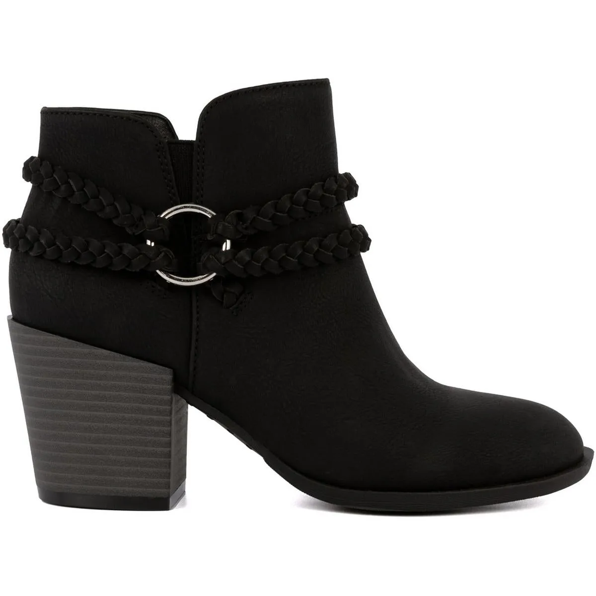 Sandlot Womens Zipper Faux Leather Booties