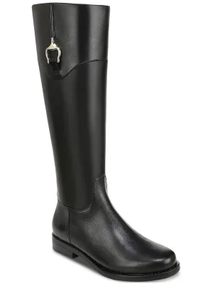 Sandraa Womens Leather Riding Knee-High Boots
