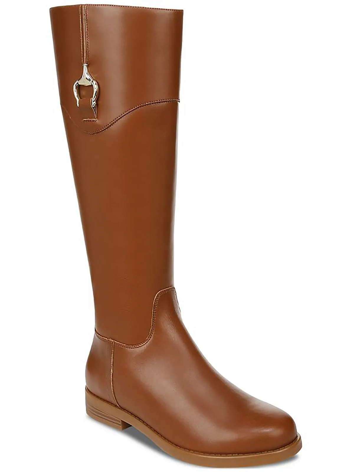 Sandraa Womens Leather Riding Knee-High Boots