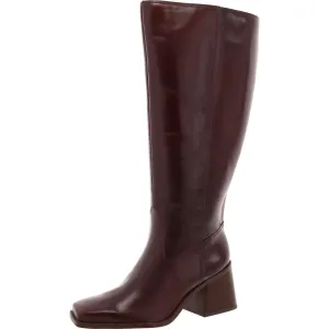 Sangeti Womens Extra Wide Calf Leather Knee-High Boots