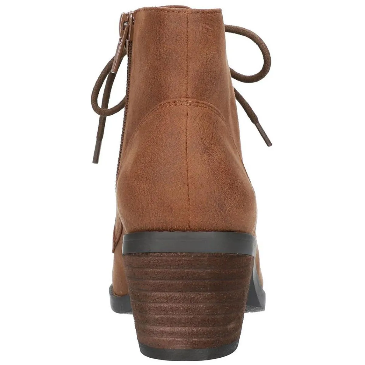 Sarina Womens Faux Suede Ankle Combat & Lace-up Boots