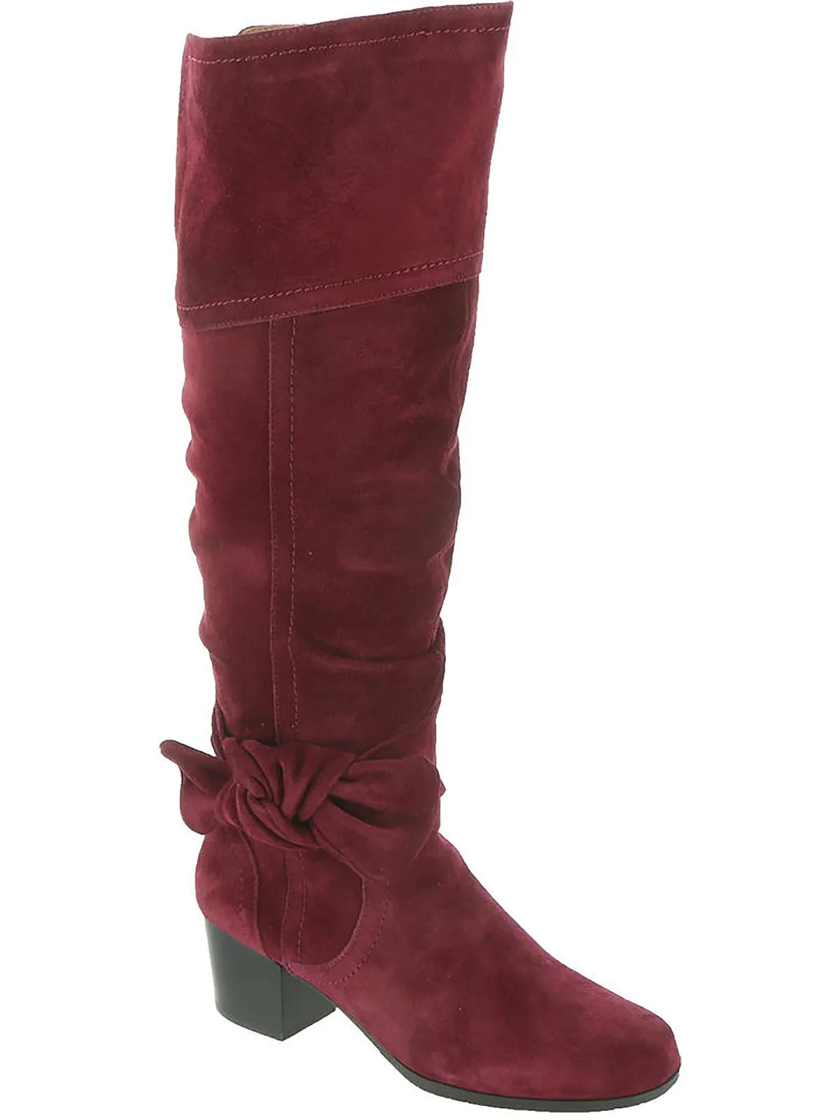 Sassy Womens Suede Round Toe Knee-High Boots