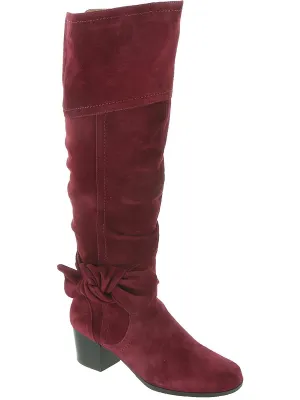Sassy Womens Suede Round Toe Knee-High Boots