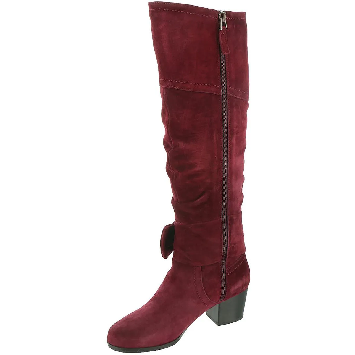 Sassy Womens Suede Round Toe Knee-High Boots