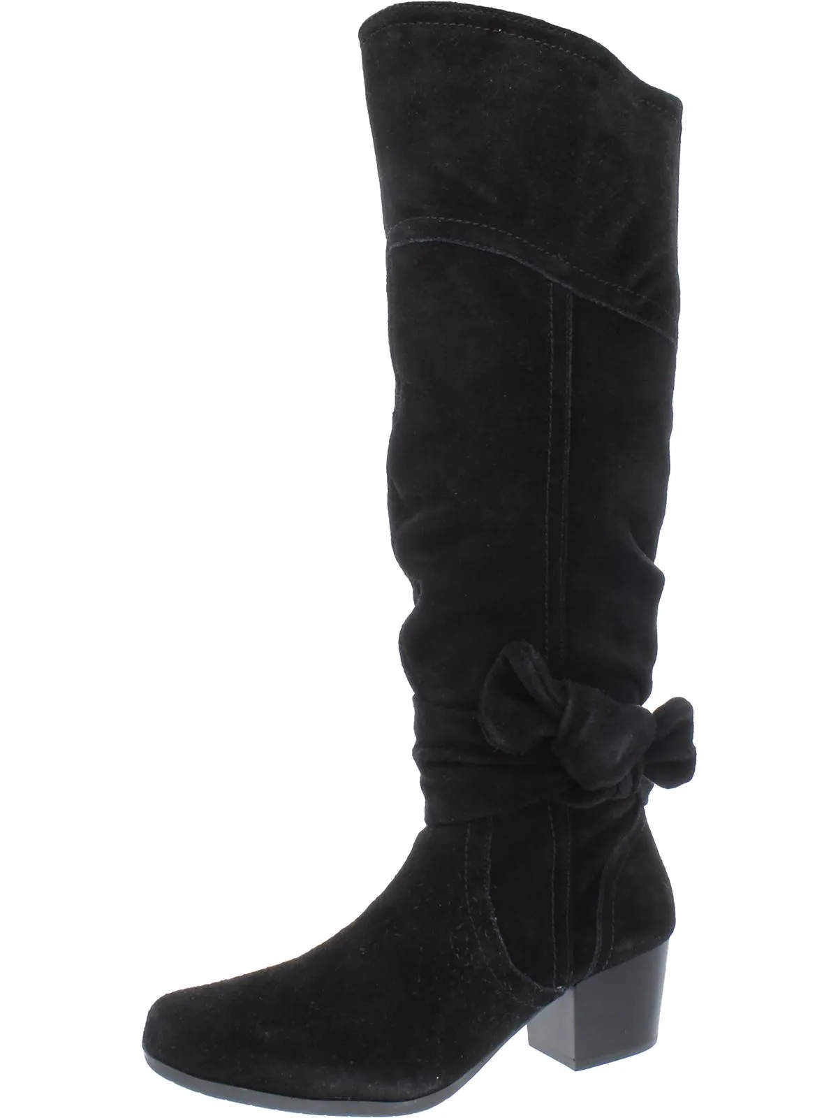 Sassy Womens Suede Round Toe Knee-High Boots
