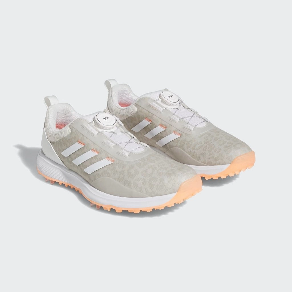 Top-Rated Product, Mesh, Perfect For You New Women's Adidas S2G BOA Spike Golf Shoes White/Coral  MSP$110