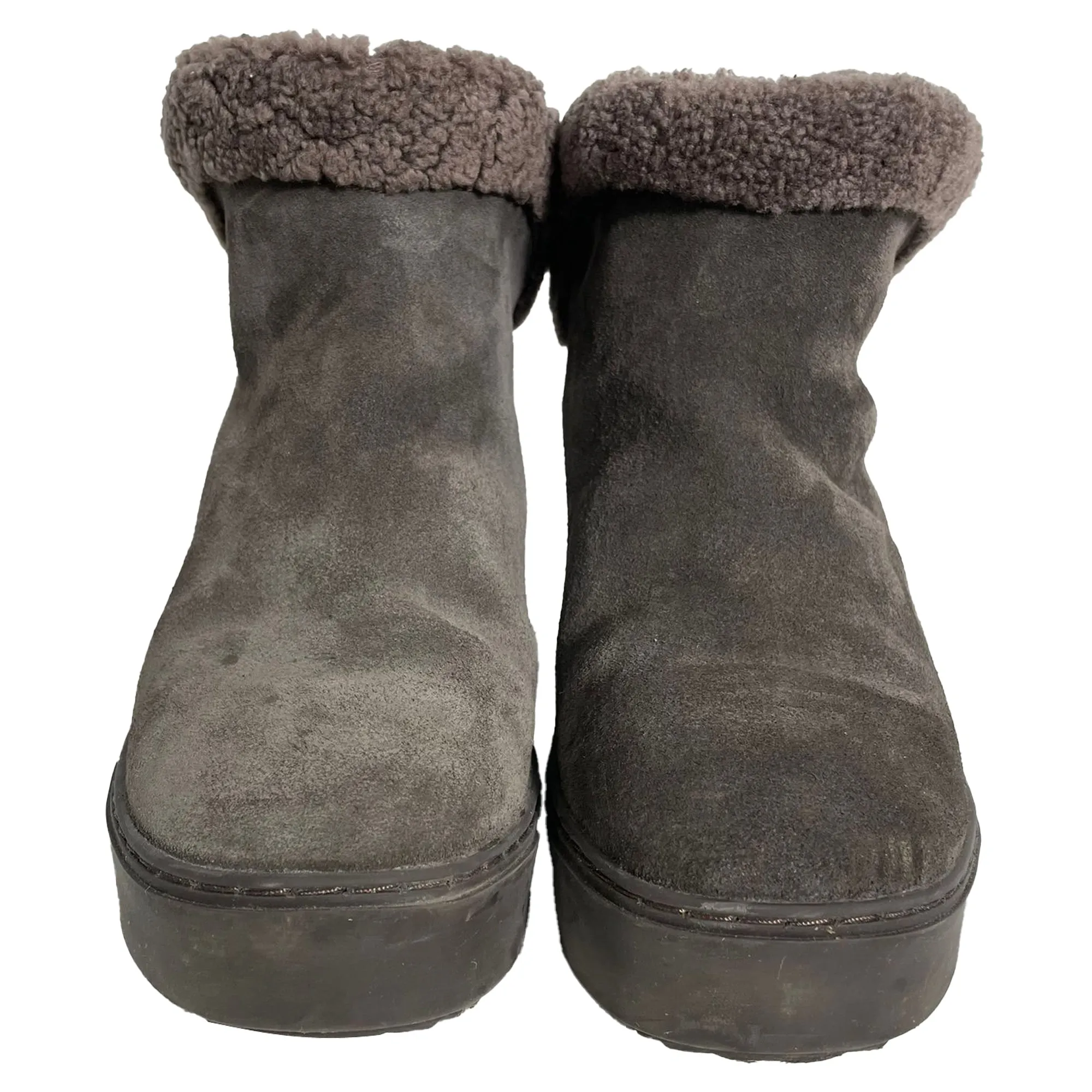 See by Chlo Juliet Sheared Ankle Boots in Brown Suede