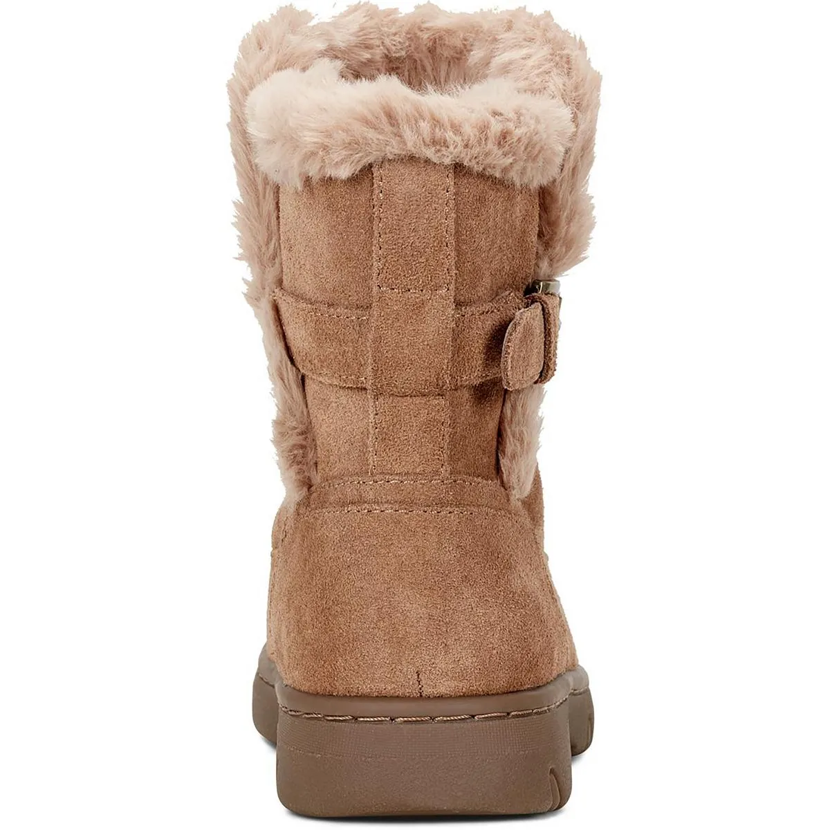 SEGRAYE  Womens Faux Fur Lined Leather Shearling Boots
