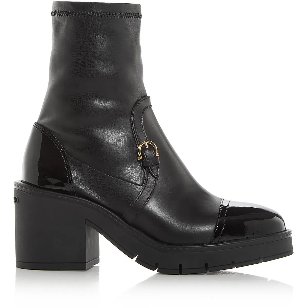 Selyna 55 Womens Zipper Leather Booties