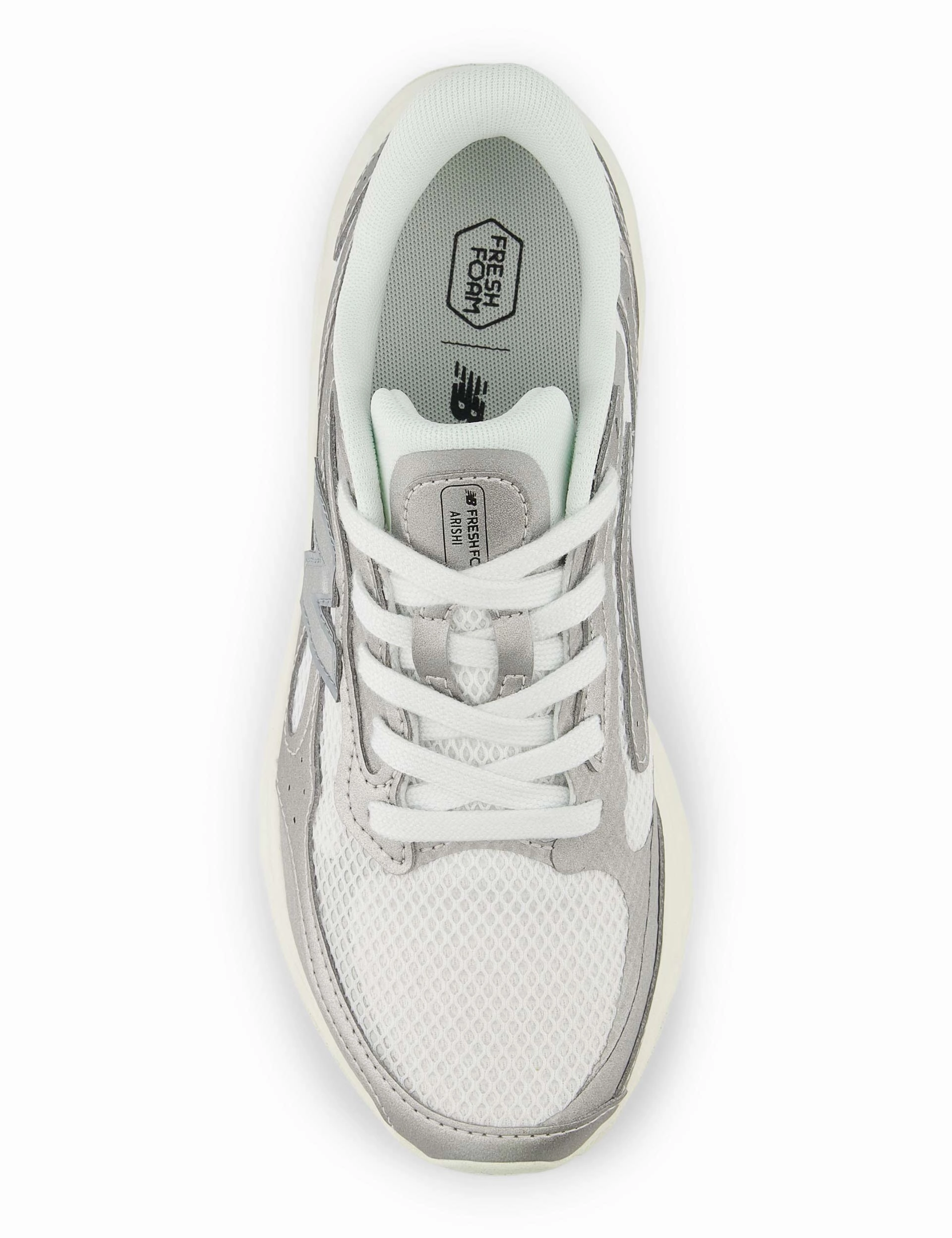 Fresh Foam Arishi v4 - Silver Metallic Magnetic Closure, Perfect For Daily Use