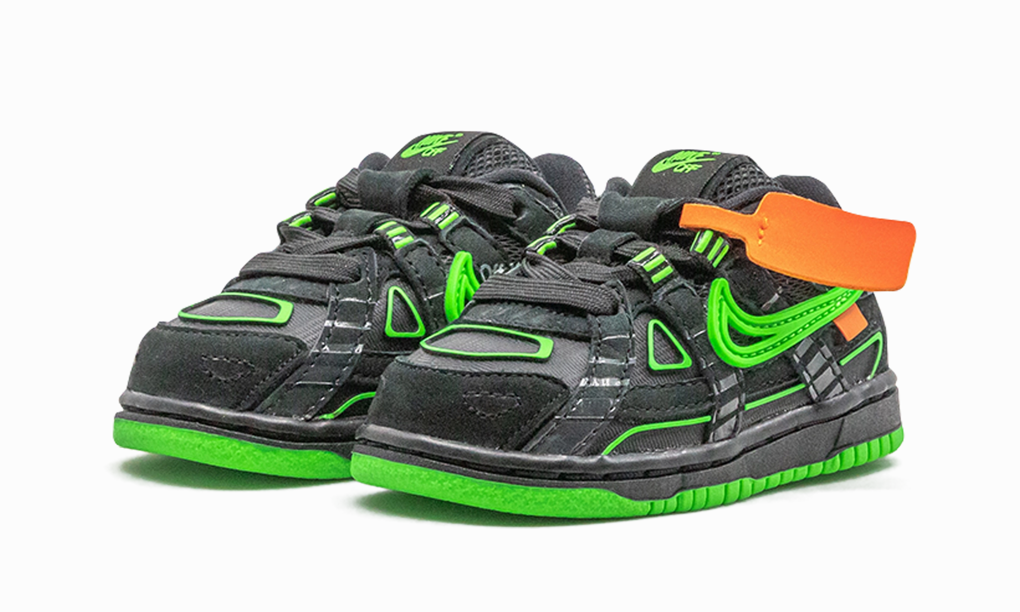 On-The-Go Friendly, Wool, Compact And Powerful RUBBER DUNK TD "Off-White - Green Strike"