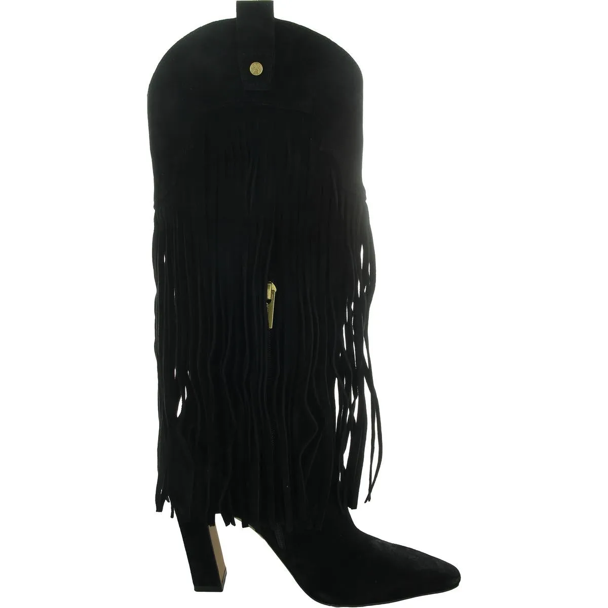 Shela Womens Zipper Suede Knee-High Boots