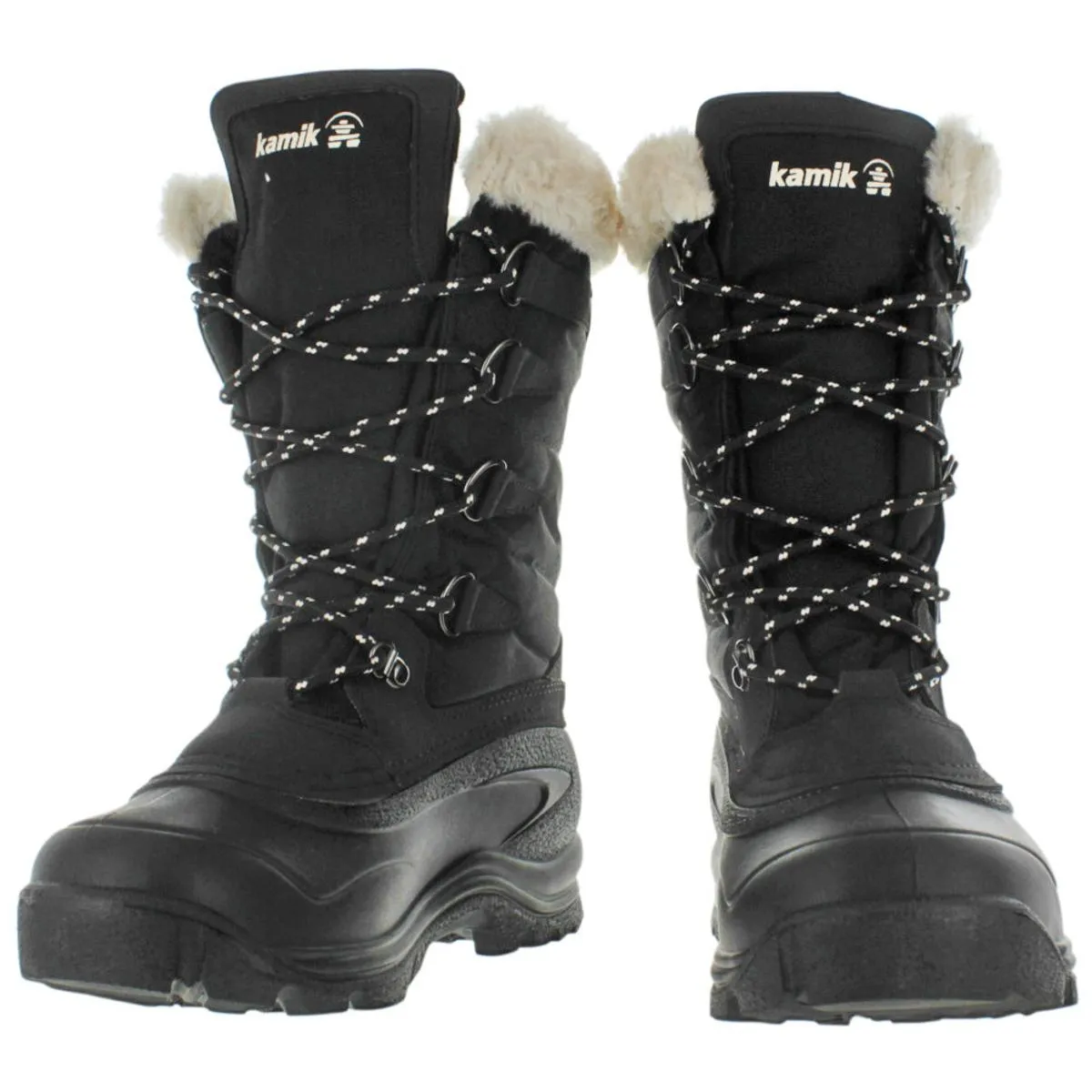 Shellback Womens Faux Fur Contrast Trim Winter Boots