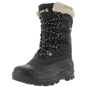 Shellback Womens Faux Fur Contrast Trim Winter Boots