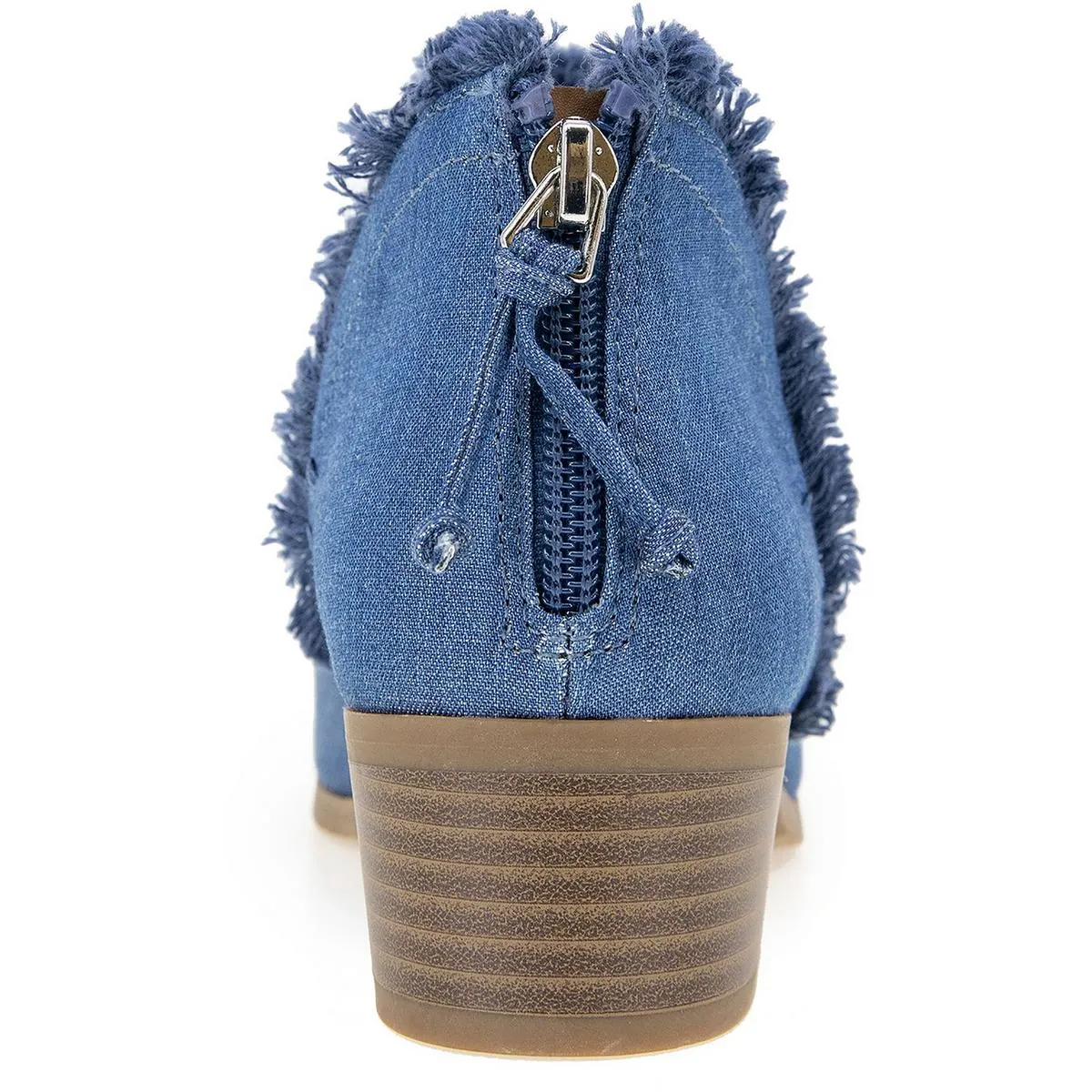 SIDE SKIP Womens Zipper Manmade Ankle Boots