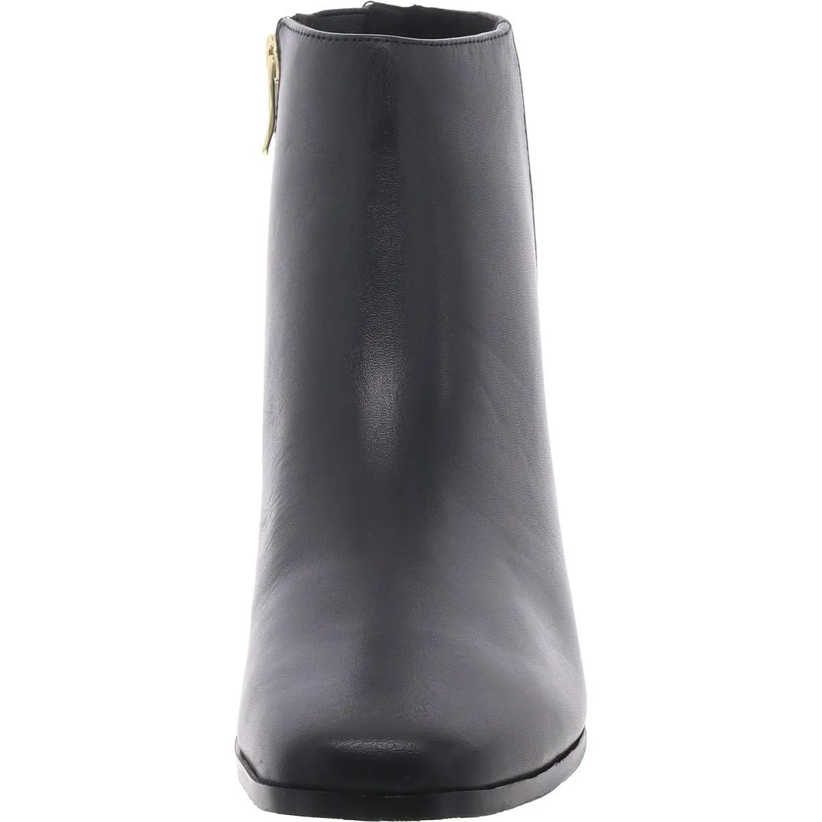 Sidney Womens Zipper Leather Booties