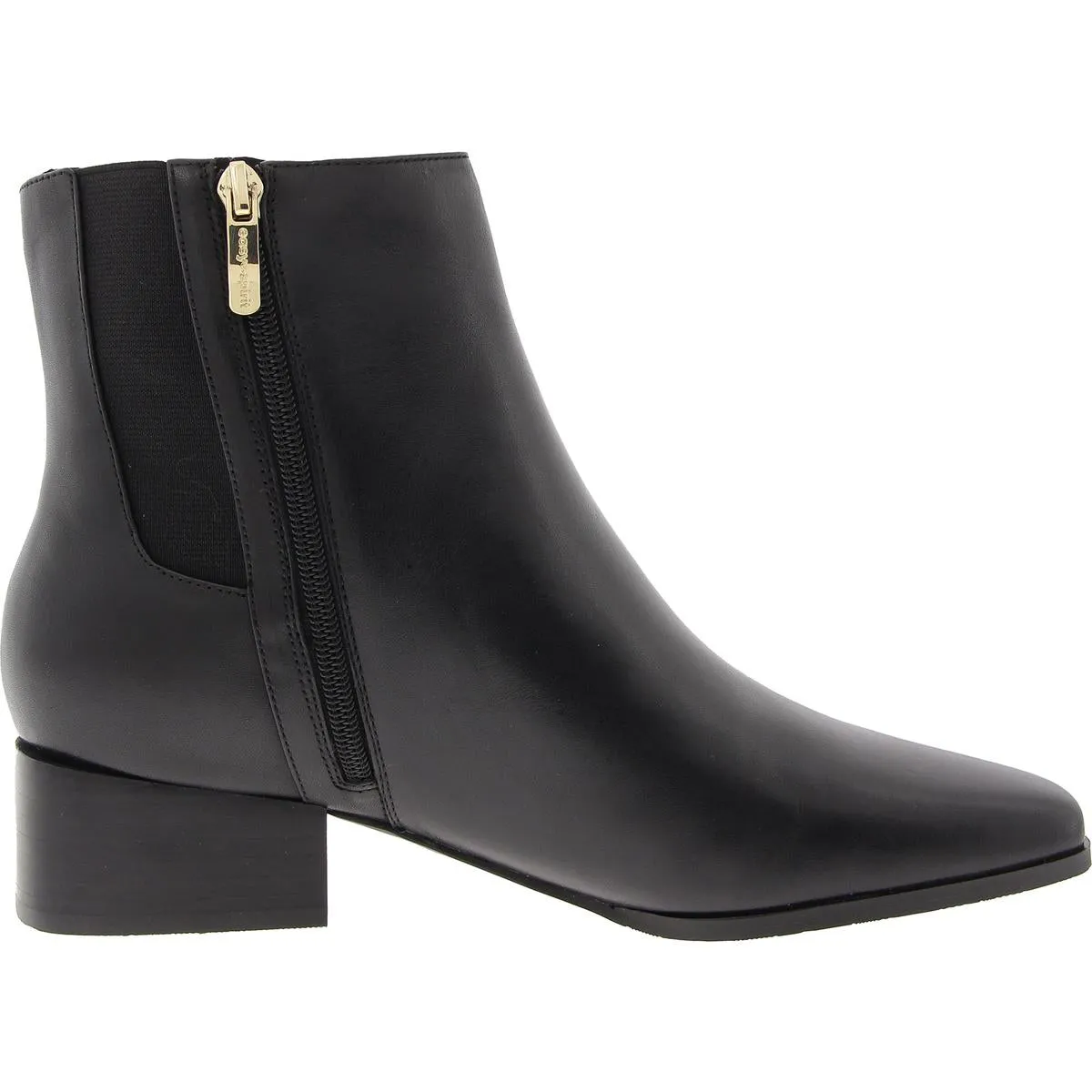 Sidney Womens Zipper Leather Booties