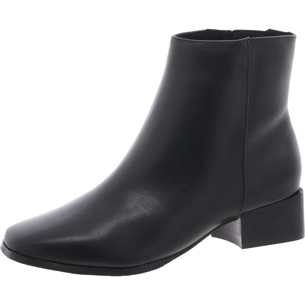 Sidney Womens Zipper Leather Booties