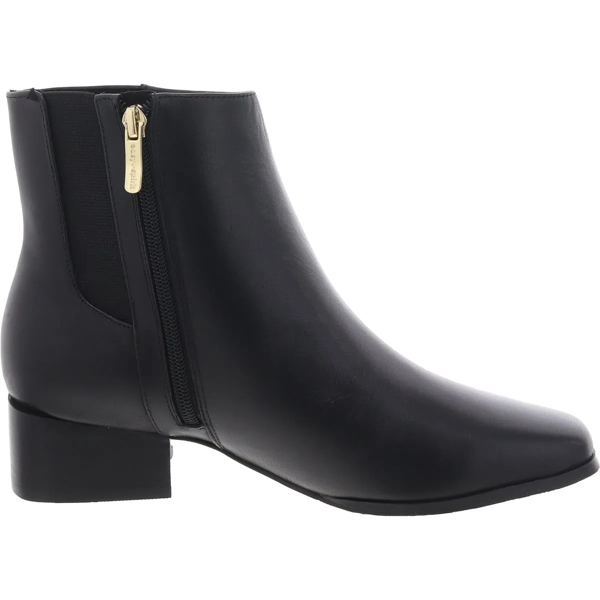 Sidney Womens Zipper Leather Booties