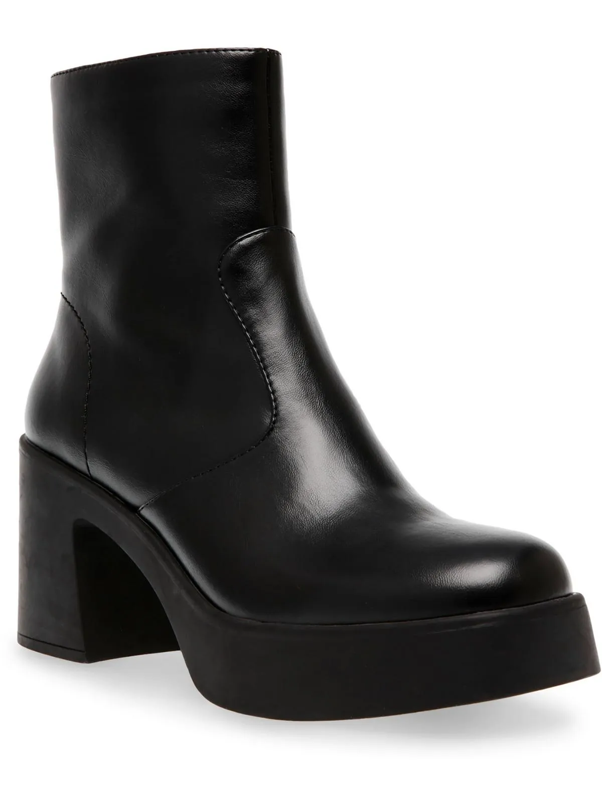 Sierra Womens Man Made Block Heel Booties