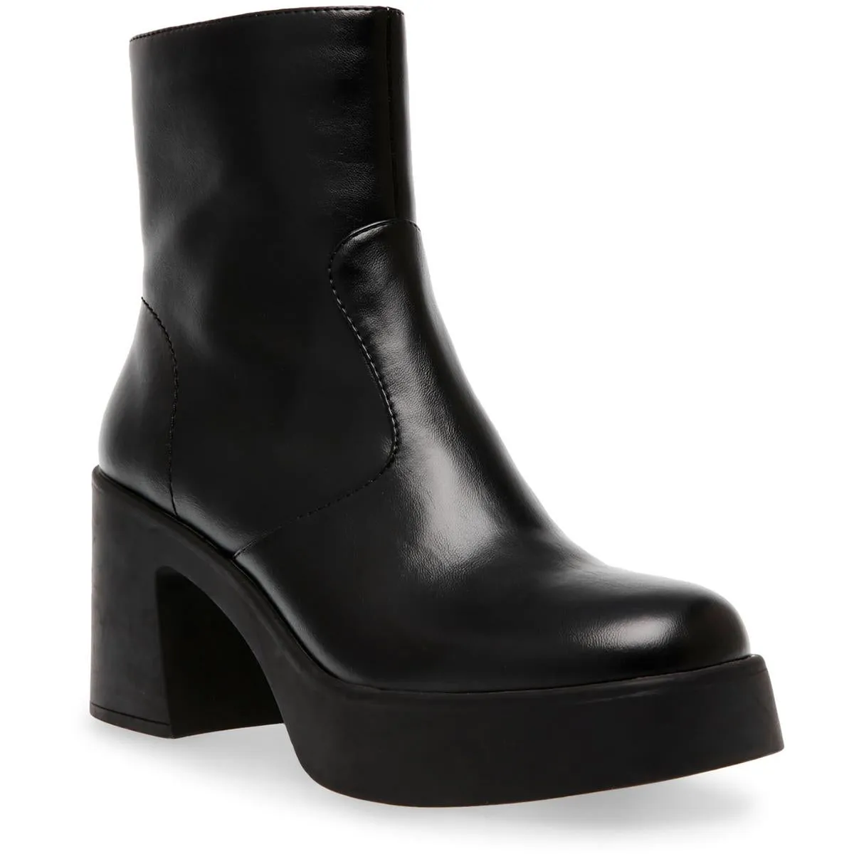 Sierra Womens Man Made Block Heel Booties
