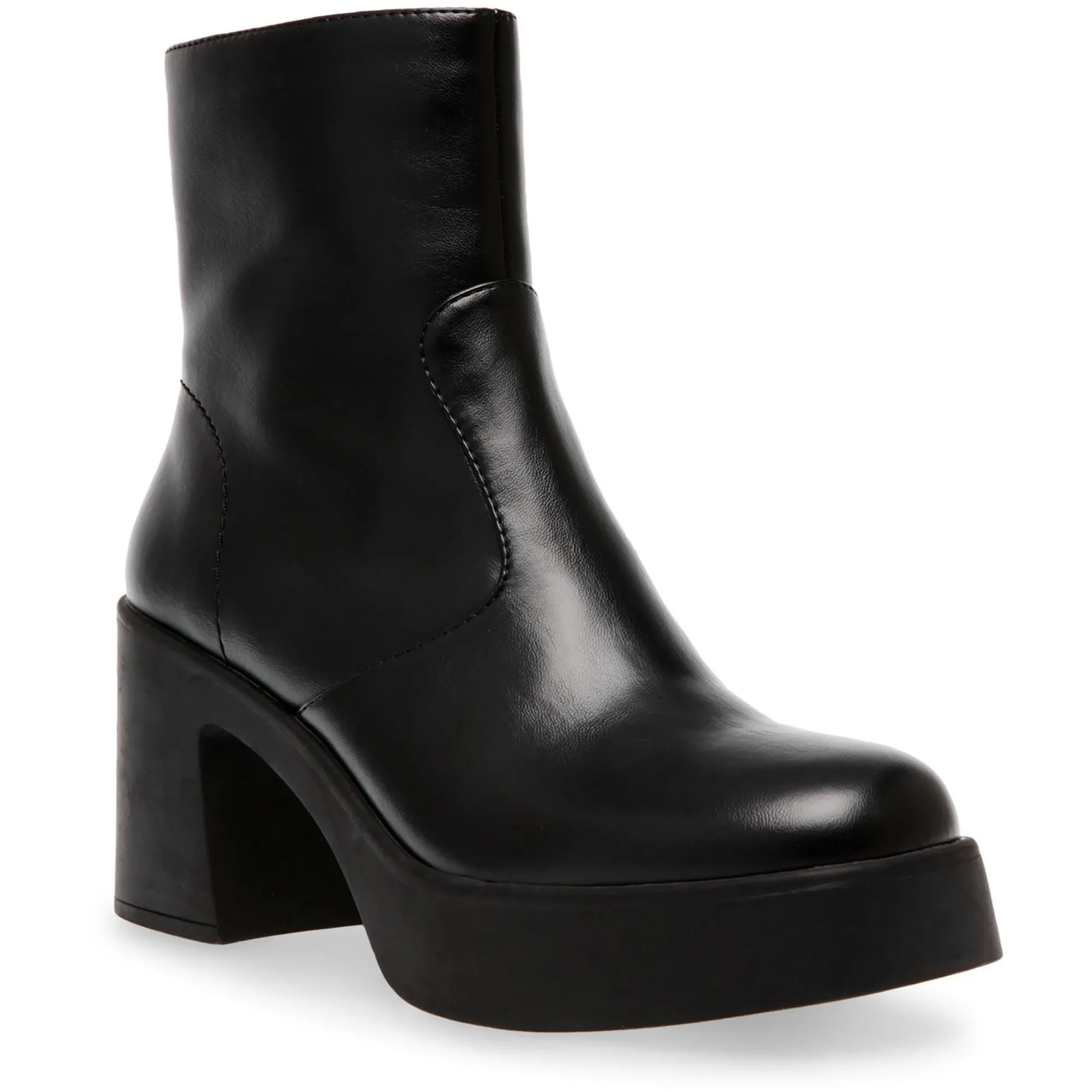 Sierra Womens Man Made Block Heel Booties