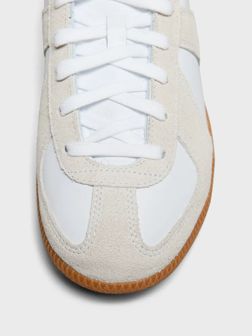 BW Army Sneakers in Ftwr White, Ftwr White and Chalk White High-End Evening Clutch Purse, Custom Fit Available, Fits Any Lifestyle