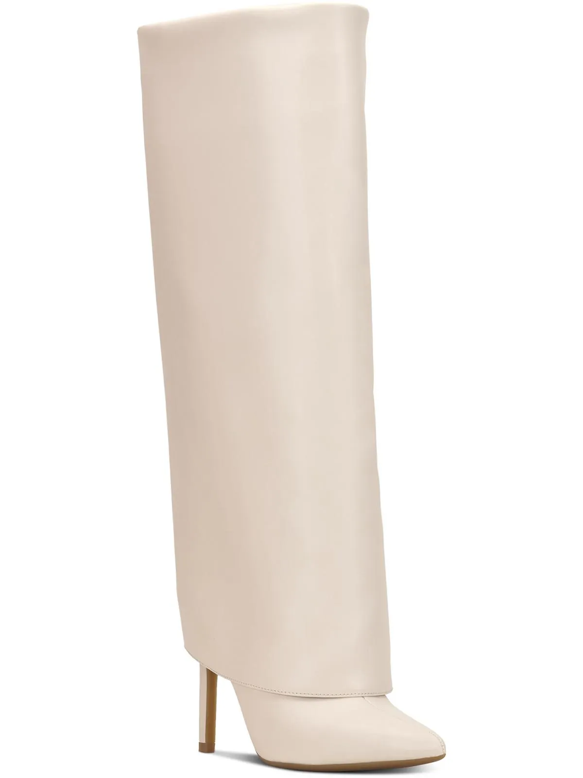 Skylar Womens Faux Leather Wide Calf Knee-High Boots