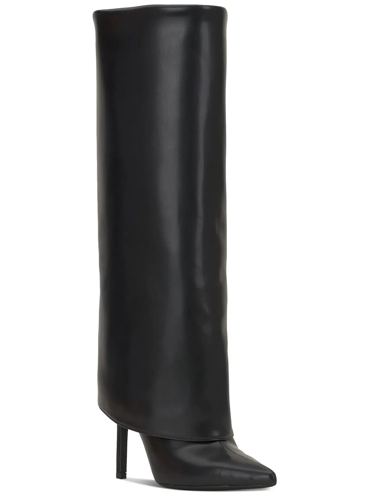 Skylar Womens Faux Leather Wide Calf Knee-High Boots