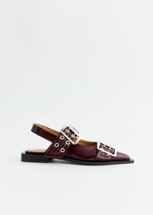 Trolley Sleeve, Be The First To Own, Adventure Awaits Special price discount Feminine Buckle Ballerinas Discounts non-stop