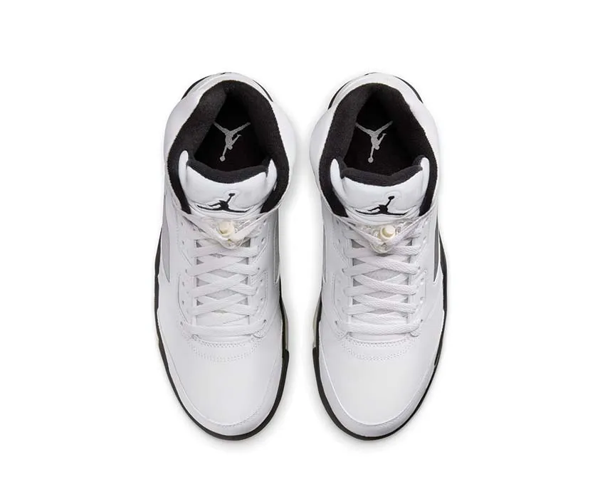 Hot Pick Of The Day, Built For The Long Haul, Faux Leather Air Jordan 5 Retro "White and Black"