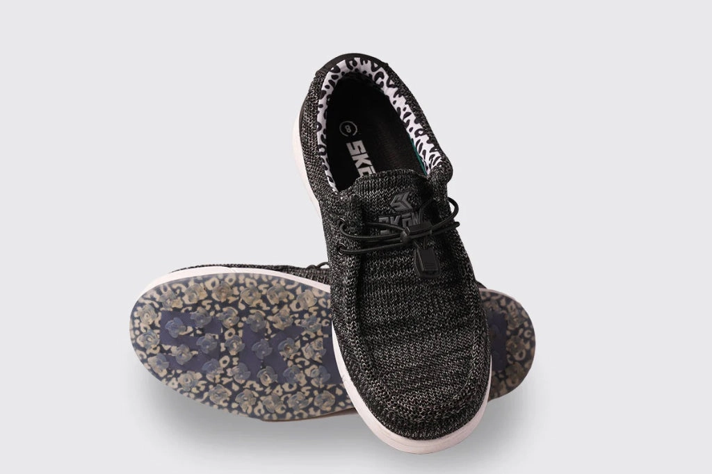 New Skoni Women's Golf Shoes - Black Secure Pocket, Ready To Ship, Retro